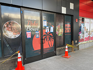 The Bouleward, window vacancy wraps, 2020 October