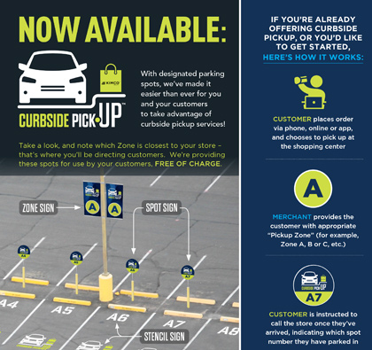 Kimco's Curbside Pickup™ Program Flyer, 2020 May