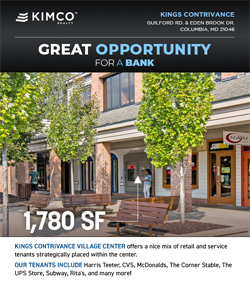 1,780 SF Available at Kings Contrivance Village Center!